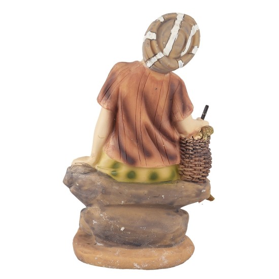 Pescatore in resina serie 15 cm base, resina, pescatore, canna