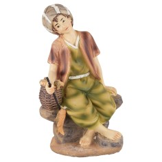 Pescatore in resina serie 15 cm base, resina, pescatore, canna