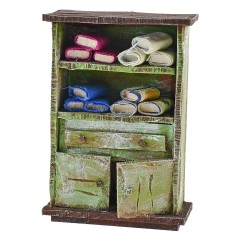 Furniture with fabric remnants, dimensions 8.5x3.5x12 cm h 2