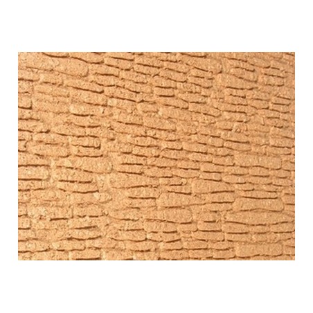 Panel de corcho de 100x50 cm con ladrillos irregulares
