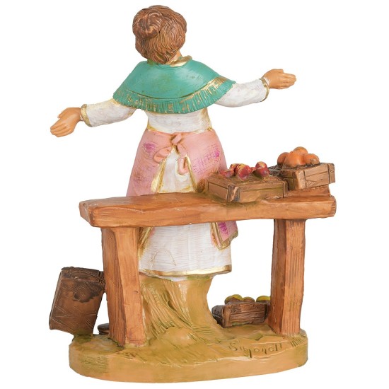 Fruttivendola 12 cm Fontanini altezza, base, fontanini