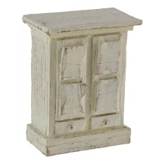 Armadio bianco per statue 6 cm 2