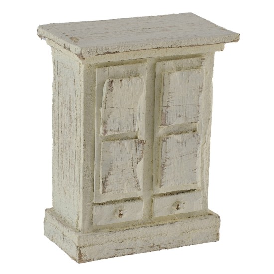 Armadio bianco per statue 6 cm