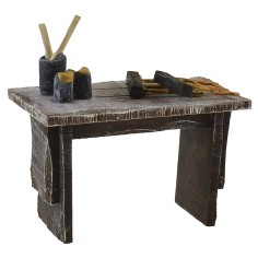 Banco apiculture cm 8,5x5x9,5 h altezza, statue, legno, banco