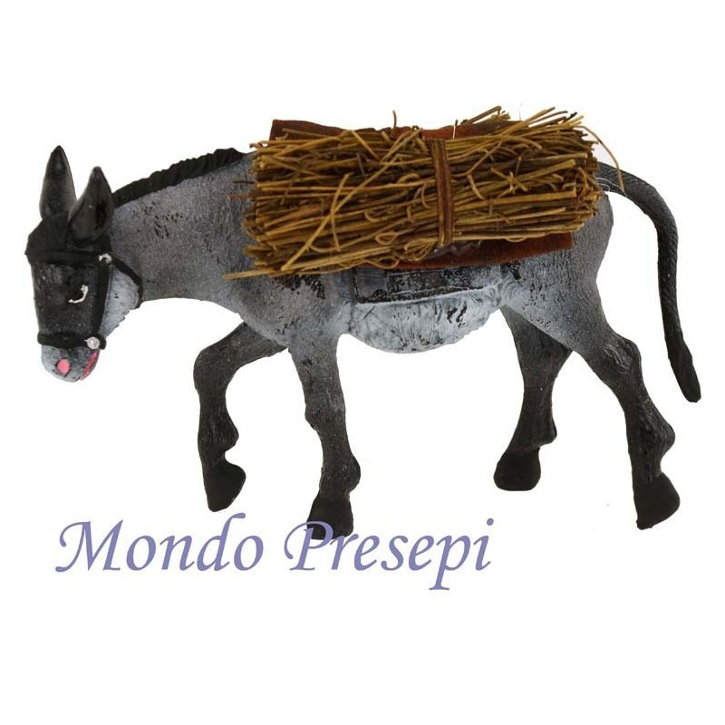Donkey with bundles of wood for statues cm 15-20
