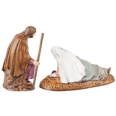 copy of Nativity series 12 cm in terracotta and fabric with