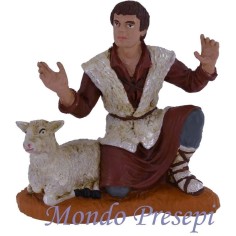 15 Cm Shepherd with sheep series Oliver