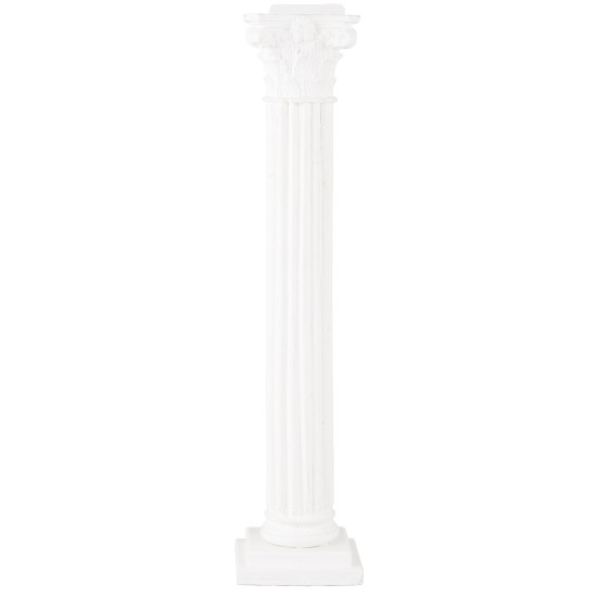 Colonna bianca cm 36,5 h colonna, bianca, gesso, artigiani
