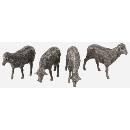 Set de 4 ovejas negras de la serie 12 cm Landi Moranduzzo