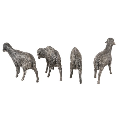 Set of 4 black sheep from the 12 cm Landi Moranduzzo series