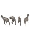 Set of 4 black sheep from the 12 cm Landi Moranduzzo series