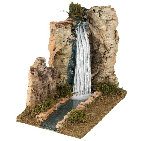 Waterfall in rock with river depth effect cm 15x24x22 h