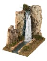 Cascata nella roccia con fiume 15x24x22 cm roccia, fiume