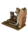 Cascada en la roca con río efecto profundidad cm 15x24x22 h