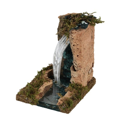Waterfall in rock with river depth effect cm 10x13x13.5