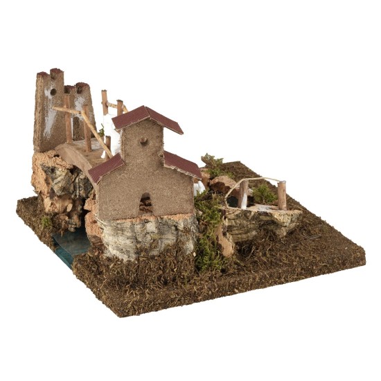 Mountain lake with depth effect cm 20x20x15 h height, mountain