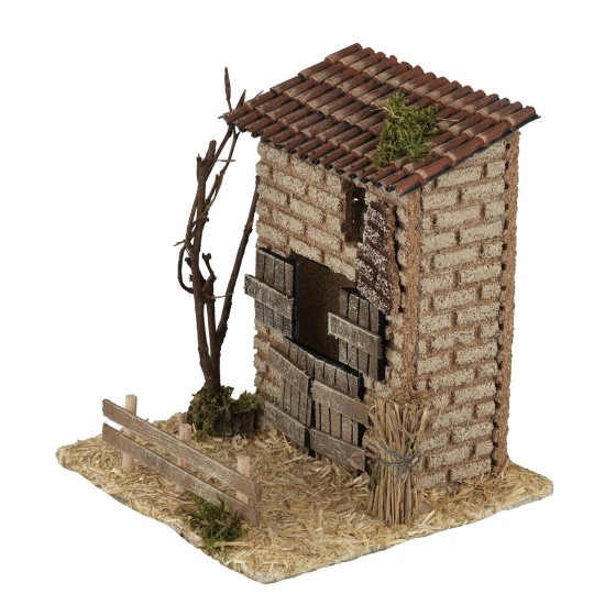 Establo de ladrillo cm 13,5x13,5x15 h para, animales, establo