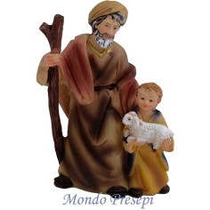 Viejo con niño cm 9 Mundo Pesebres