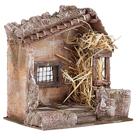 Capanna cm 24x18x26 h altezza, capanna, base, legno, finestra