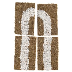 Set 4 pezzi di strada componibile cm 16x10 pezzo, singolo