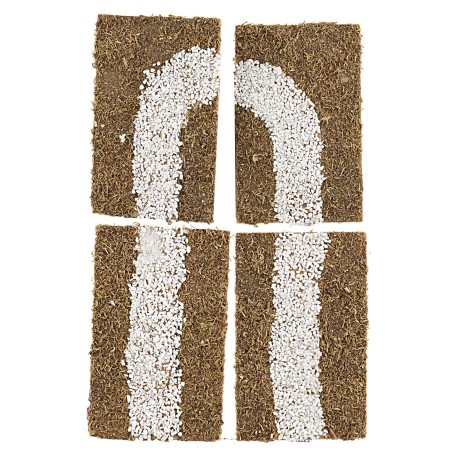 Set 4 pezzi di strada componibile cm 16x10 pezzo, singolo