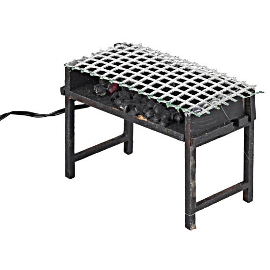 Griglia funzionante cm 7,5x3,5x5 h funzionante, griglia Mondo