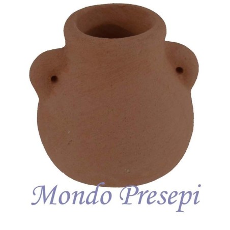 Ánfora belén de 3 cm de altura. Accesorios de terracota Mondo Presepi.