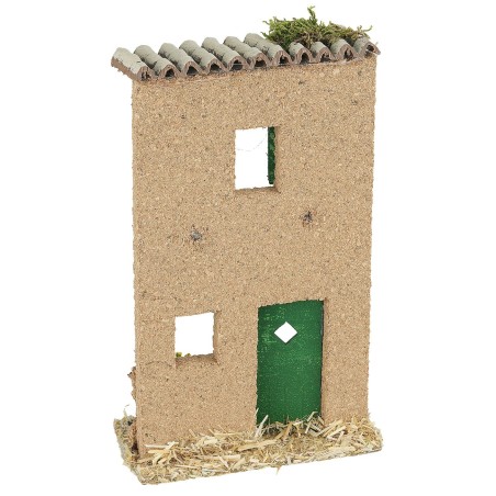 Facciata casa con panni cm 11x5x18 h altezza, porta, casa