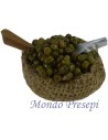 Cesto juta con olive cm 4,5