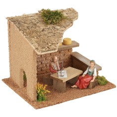 Osteria con contadini cm 19x15x14 h contadini, osteria 2