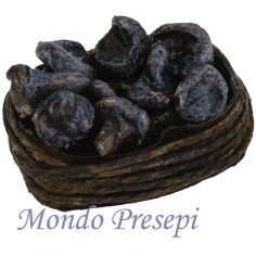 Cesta baja con hongos Mundo Pesebre