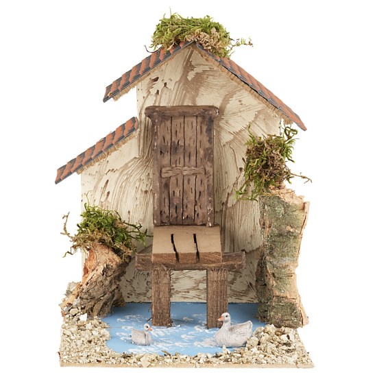 Pontile sul lago cm 17x22x21,5 h lago, pontile, 17x22x21 Mondo