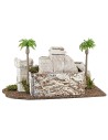 Pueblo palestino con palmeras y escalinata cm 36x26x19 h para