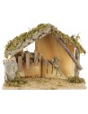 Capanna per presepe cm 32x17x23 h legno, altezza, muschio