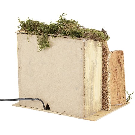 Ambientazione con pastore e pecore in movimento