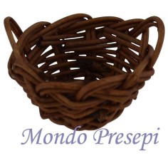 Basket lux in a wicker with handles, 2.5 cm