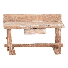 Banco da lavoro in legno per artigiani 9x4x5,5 cm tavolo senza