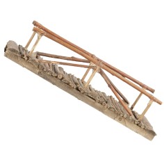Ponte in legno 20x7x5 cm legno, realizzato, statue, ponte 2