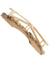 Ponte in legno 18x6x5,5 cm legno, statue, realizzato, ponte