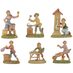 Set 6 mestieri 4 cm Euromarchi