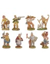 Set 8 statuine presepe 4 cm Euromarchi
