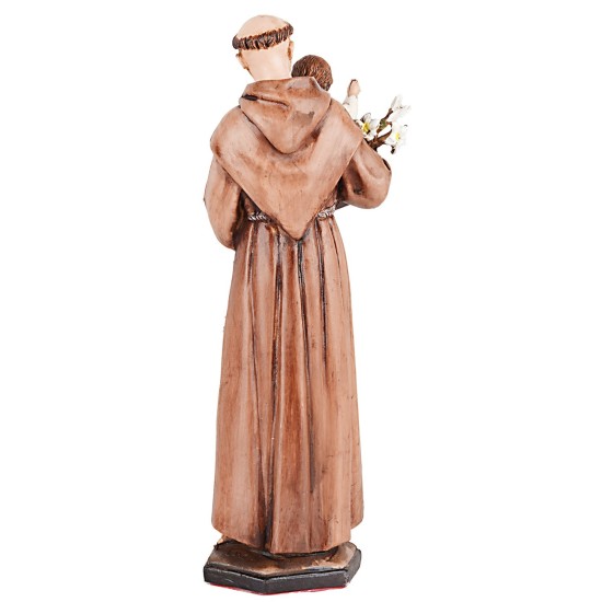 San Antonio con Gesù bambino in braccio 15 cm base, gesù