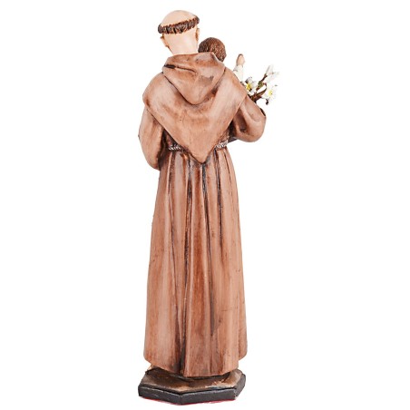 San Antonio con Gesù bambino in braccio 15 cm base, gesù