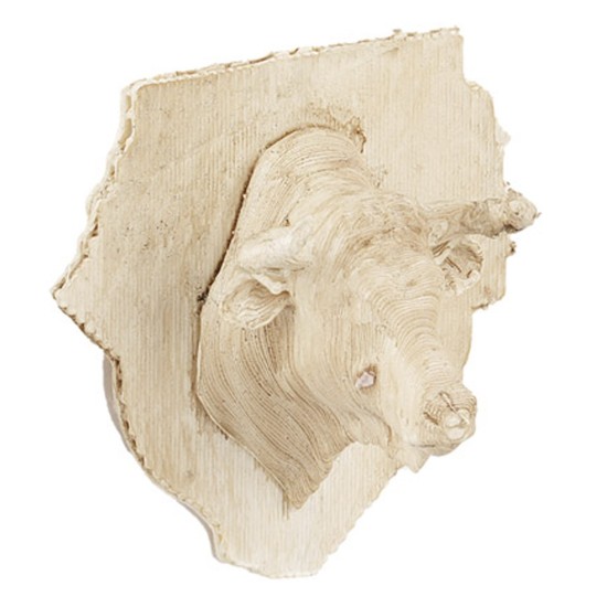 Insegna con testa di toro 4,5 cm insegna, toro, testa Mondo