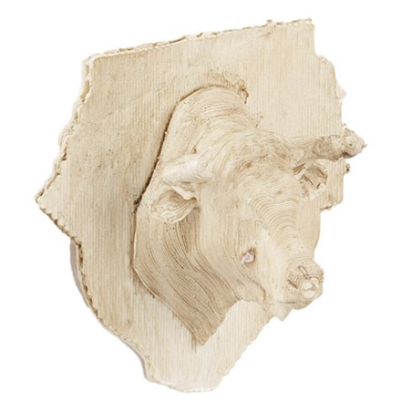 Insegna con testa di toro 4,5 cm insegna, toro, testa Mondo