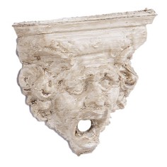 Testa di Gargoyle per fontana 4 cm gargoyle, testa, foro 2