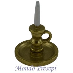 Bugia con candela cm 2,5 h. Mondo Presepi