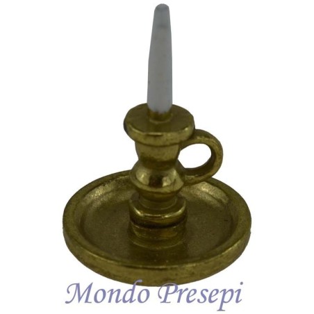 Bugia con candela cm 2,5 h. Mondo Presepi