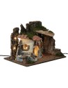 Countryside setting illuminated with fire cm 39x28x27h