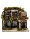 Neapolitan-style village with lights cm 21.5x13x17.5 h
